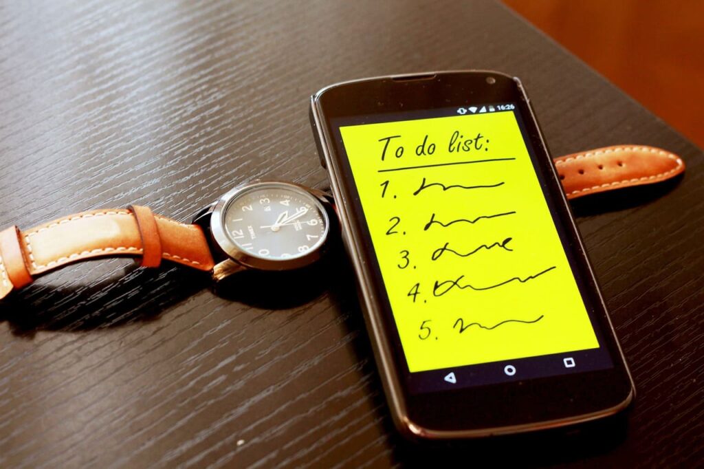 Applications mobiles organisation